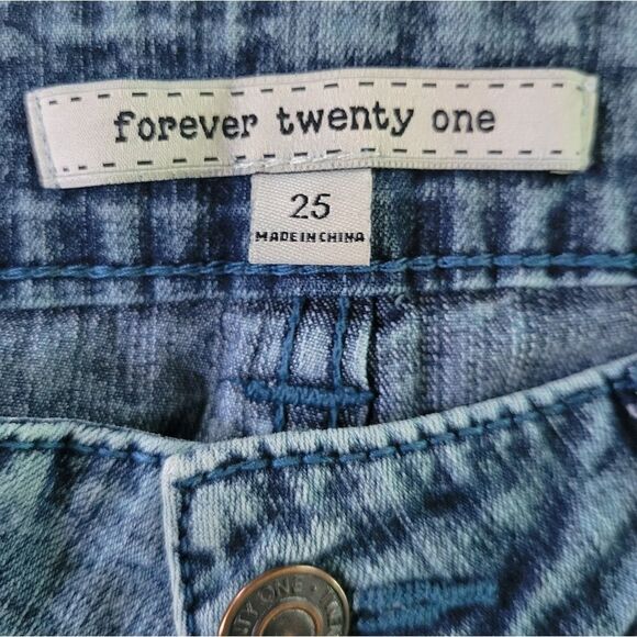 Forever 21 Women's Blue Skinny Denim Jeans - Picture 2 of 11